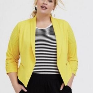 Torrid Vibrant Yellow Blazer